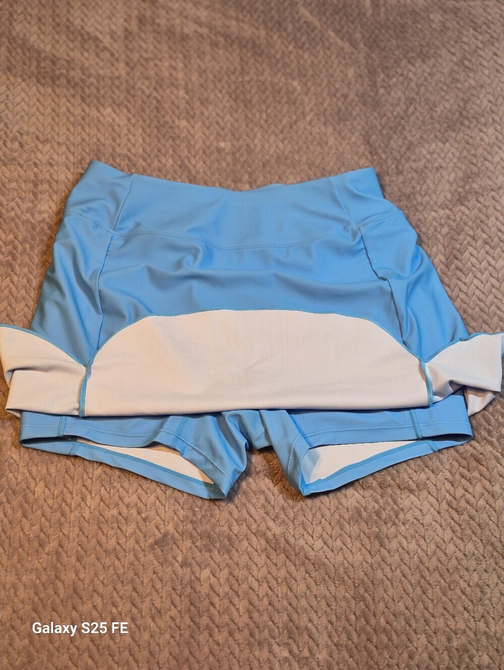 Cagola Women’s Light Blue Swim or Athletic Skort, Size Small, Like New - Picture 2 of 7